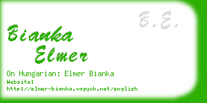 bianka elmer business card